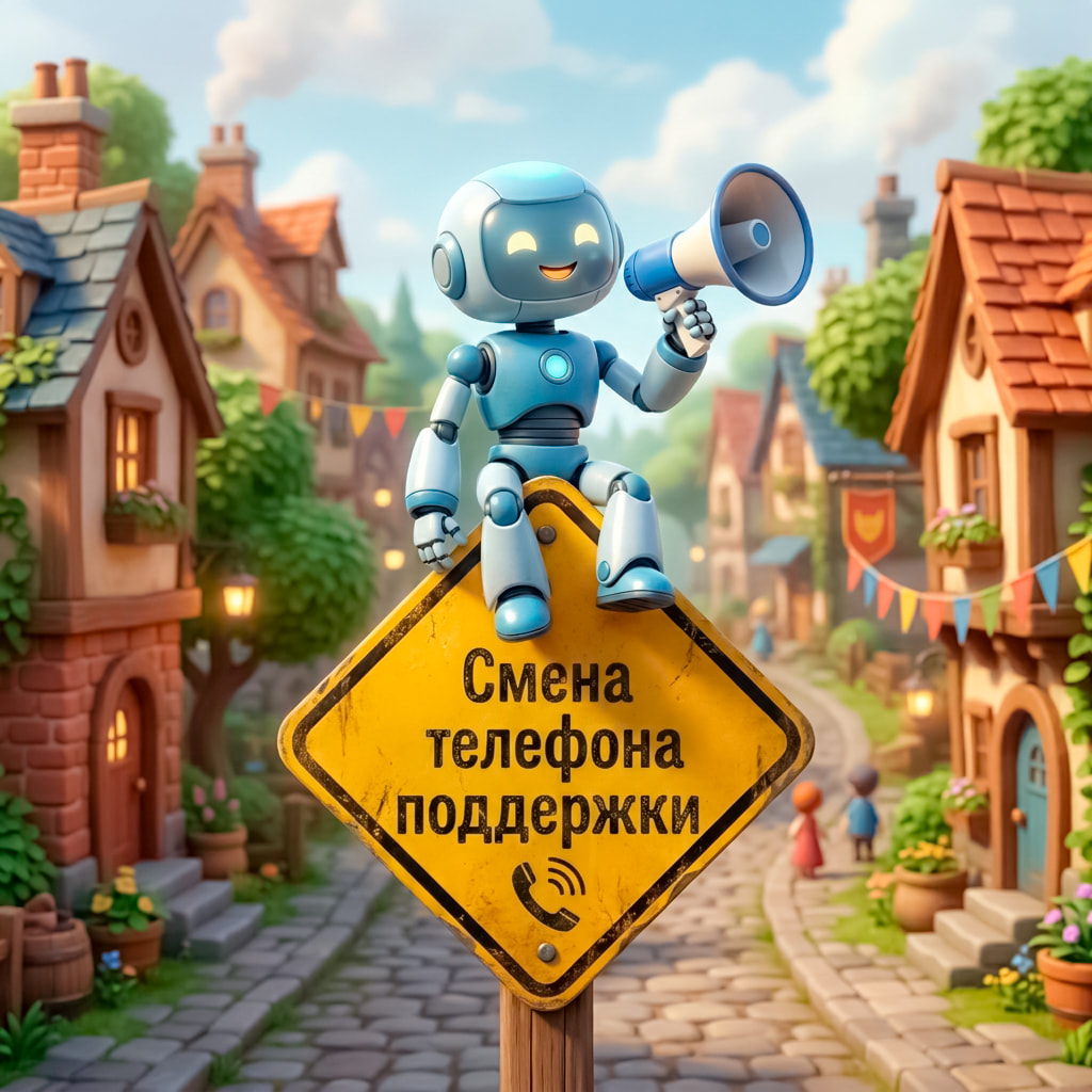 НОВЫЙ ТЕЛЕФОН ТЕХНИЧЕСКОЙ ПОДДЕРЖКИ